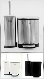 سطل وبرس استیل 3لیتر evdy